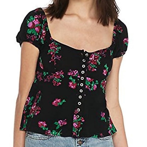 Free People Tops - Free People Close To You Floral Top
